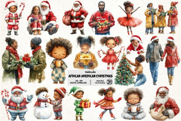 African American Christmas Clipart: A Seller’s Review of Illustrations