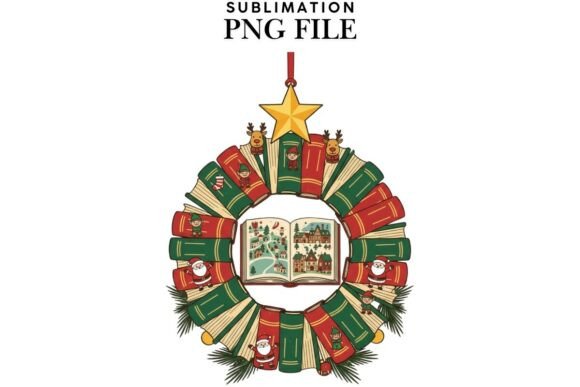 Bookish Christmas Png Design for T-shirt: A Review of Illustrations