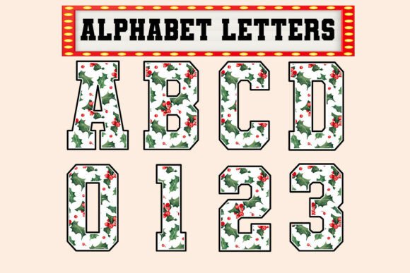 Christmas Flowers Watercolor Alphabet: A Designer’s Review for Illustrations