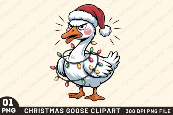 Christmas Goose Sublimation Clipart and Illustrations Review