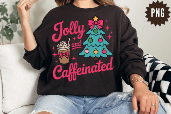 Christmas Jolly and Caffeinated PNG Review for Sellers