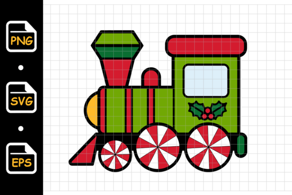 Christmas Train with Peppermint Wheels Review for Illustrations