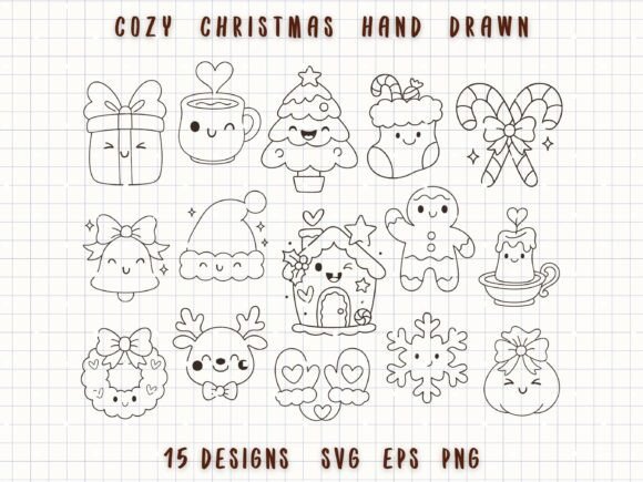 Cozy Christmas Hand Drawn SVG: A Publisher’s Review of Seasonal Illustrations