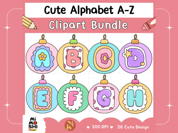 Cute Alphabet Clipart Bundle Christmas: Editorial Review for Bloggers and Publishers
