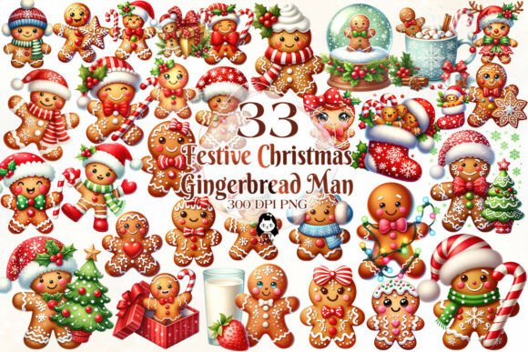 Festive Christmas Gingerbread Clipart: A Designer’s Review for Seasonal Illustrations