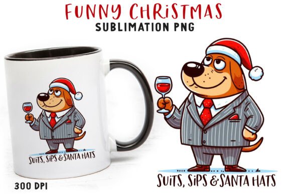 Funny Christmas Quote Clipart PNG Illustrations