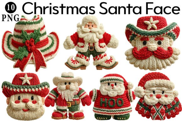Howdy Christmas Santa Latch Hook Crochet