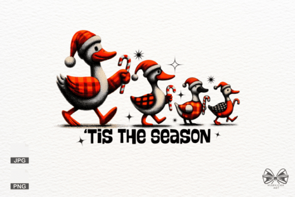 Tis the Season, Christmas Goose Png Illustrations Review