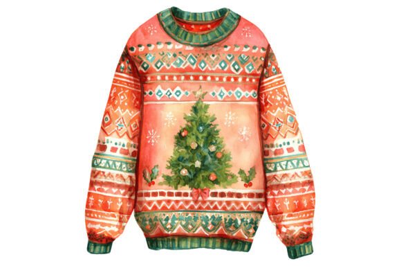 Ugly Sweater Christmas Tree PNG: A Designer’s Review of Festive Illustrations