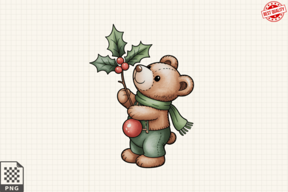 Whimsical Christmas Animals Clipart PNG for Illustrations